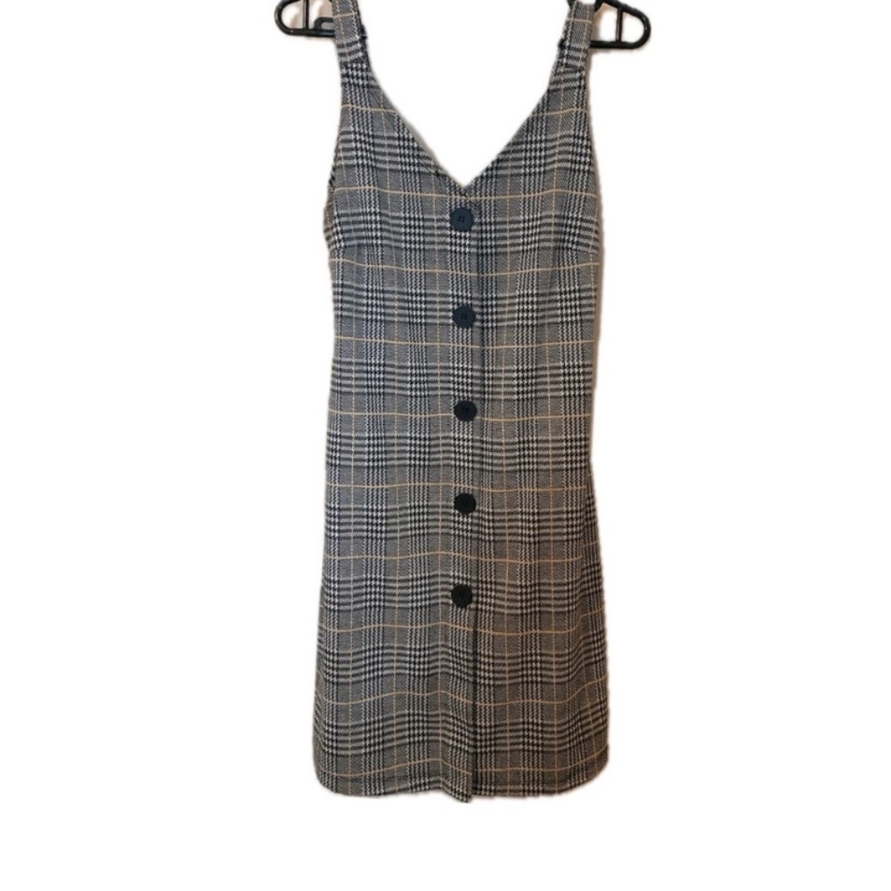 Plaid Sleeveless Dress